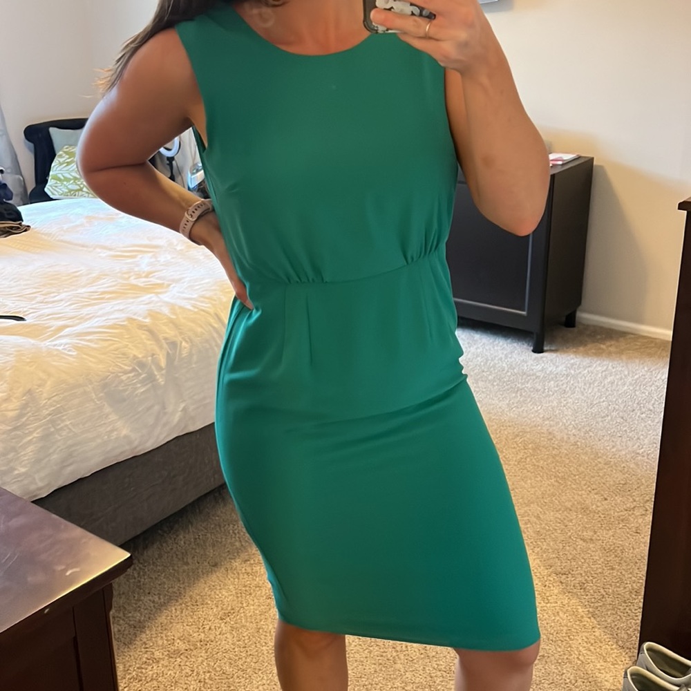 Forever 21 Midi Green Dress Medium